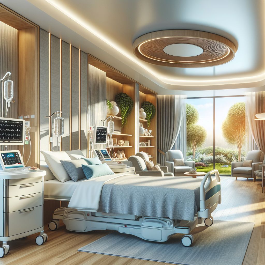 Confortable patient room at Alanya Devlet Hastanesi