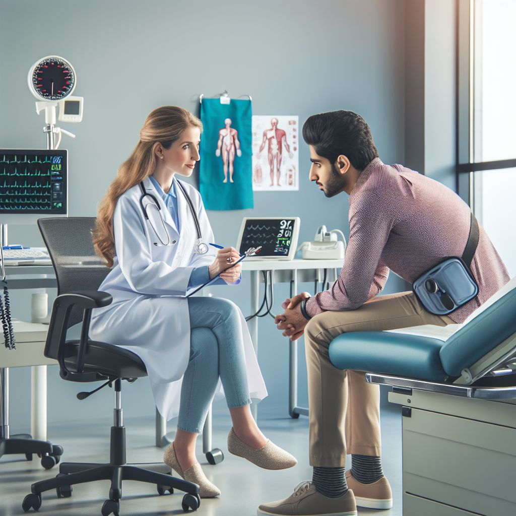Doctor and patient consultation at Alanya Dr. Muhittin Güçlü İç Hastalıkları Kliniği