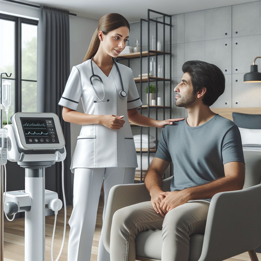 Home health care setup by Alanya HEALTH CABIN Evde Sağlık