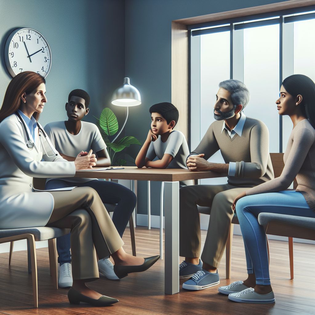 Consultation room at Alanya İncekum Aile Sağlık Merkezi for personalized healthcare.