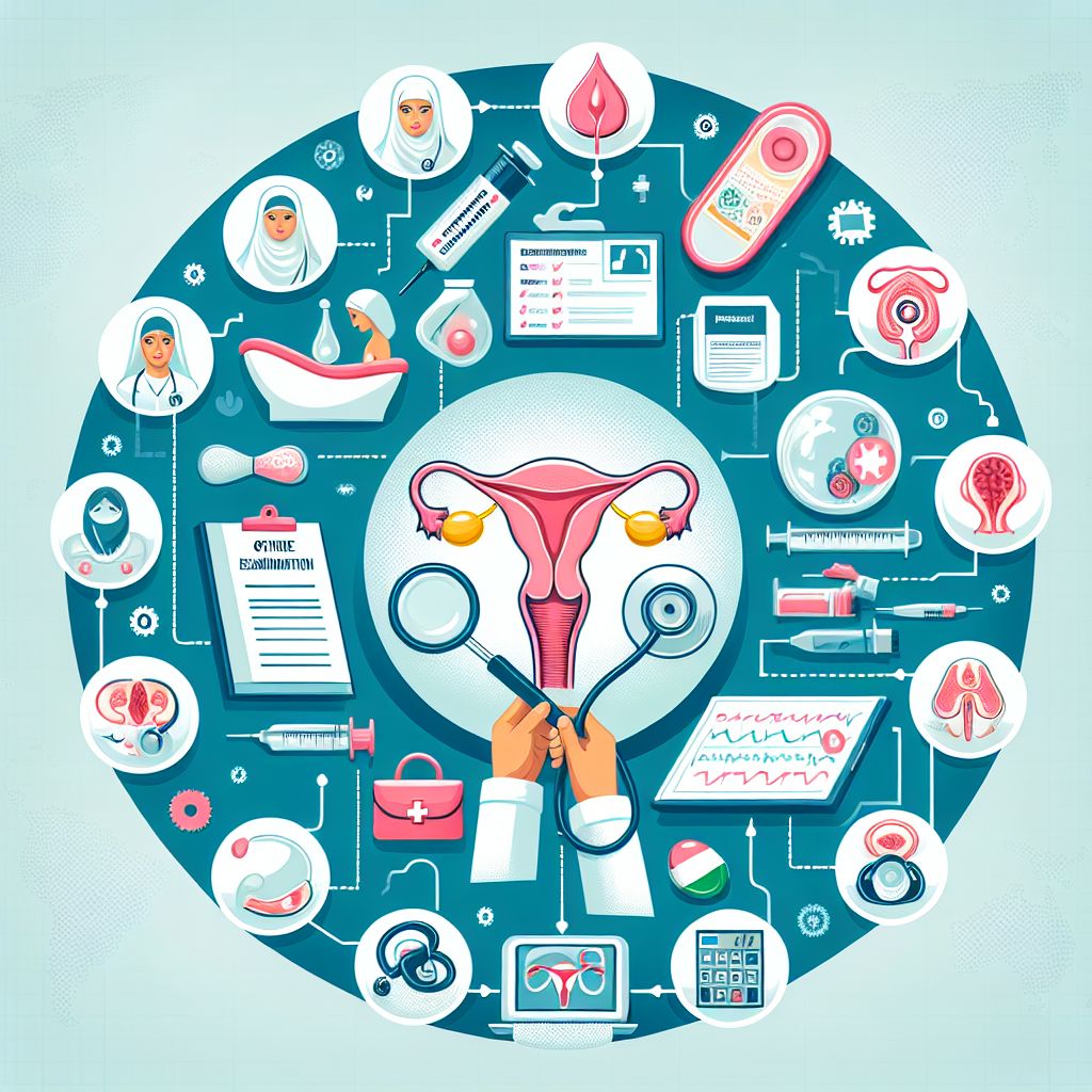 Graphic representation of gynecological services by Alanya Jinekolog Op. Dr. Mustafa Şahin