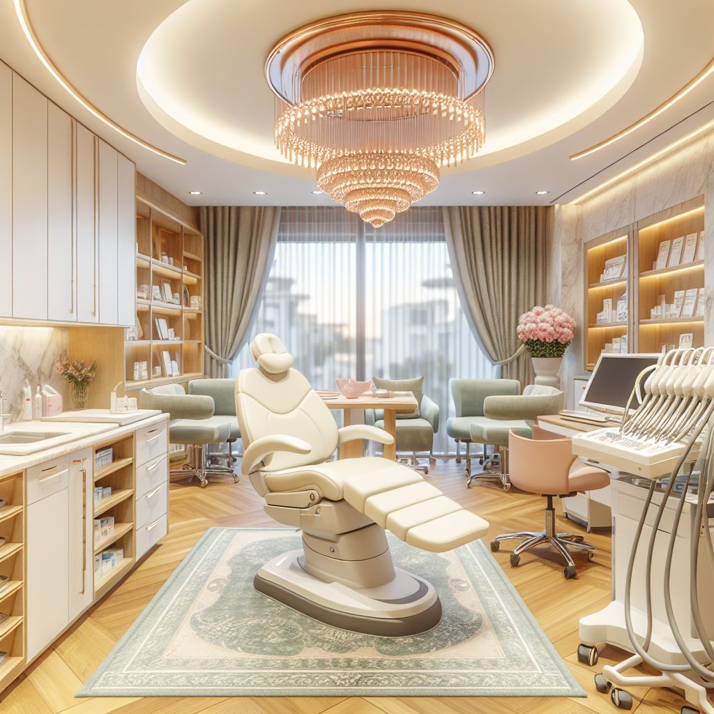 Alanya Jinekolog Op.Dr.Sinan ALPAY clinic interior with modern medical equipment