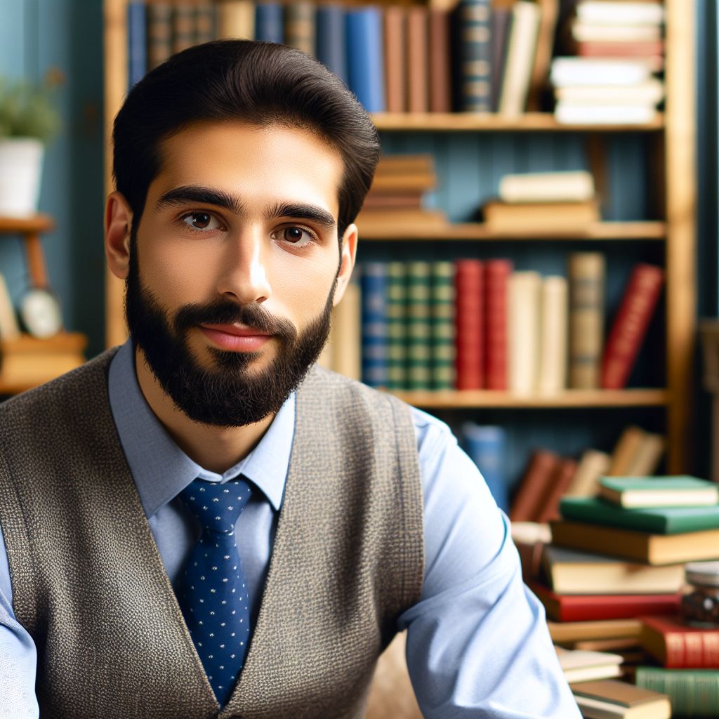 Alanya Psikolog Hulusi Sarıkadıoğlu in his counselling office, providing a welcoming environment for clients.