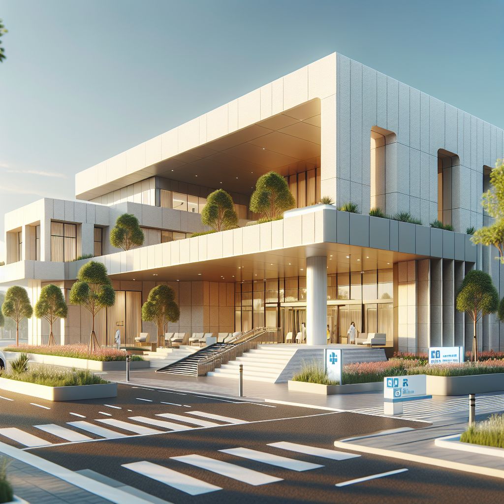 Modern architectural design of First Care Medical Clinic Alanya